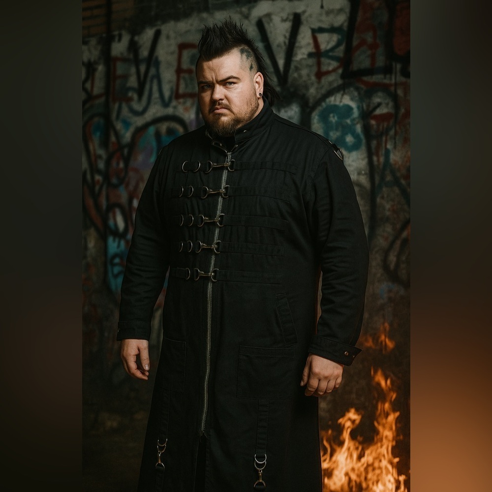 DEAD THREADS BONDAGE TRENCH COAT XL